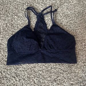 Aerie Navy Blue Bralette Size Medium